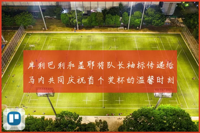 库利巴利和盖耶将队长袖标传递给马内共同庆祝首个奖杯的温馨时刻